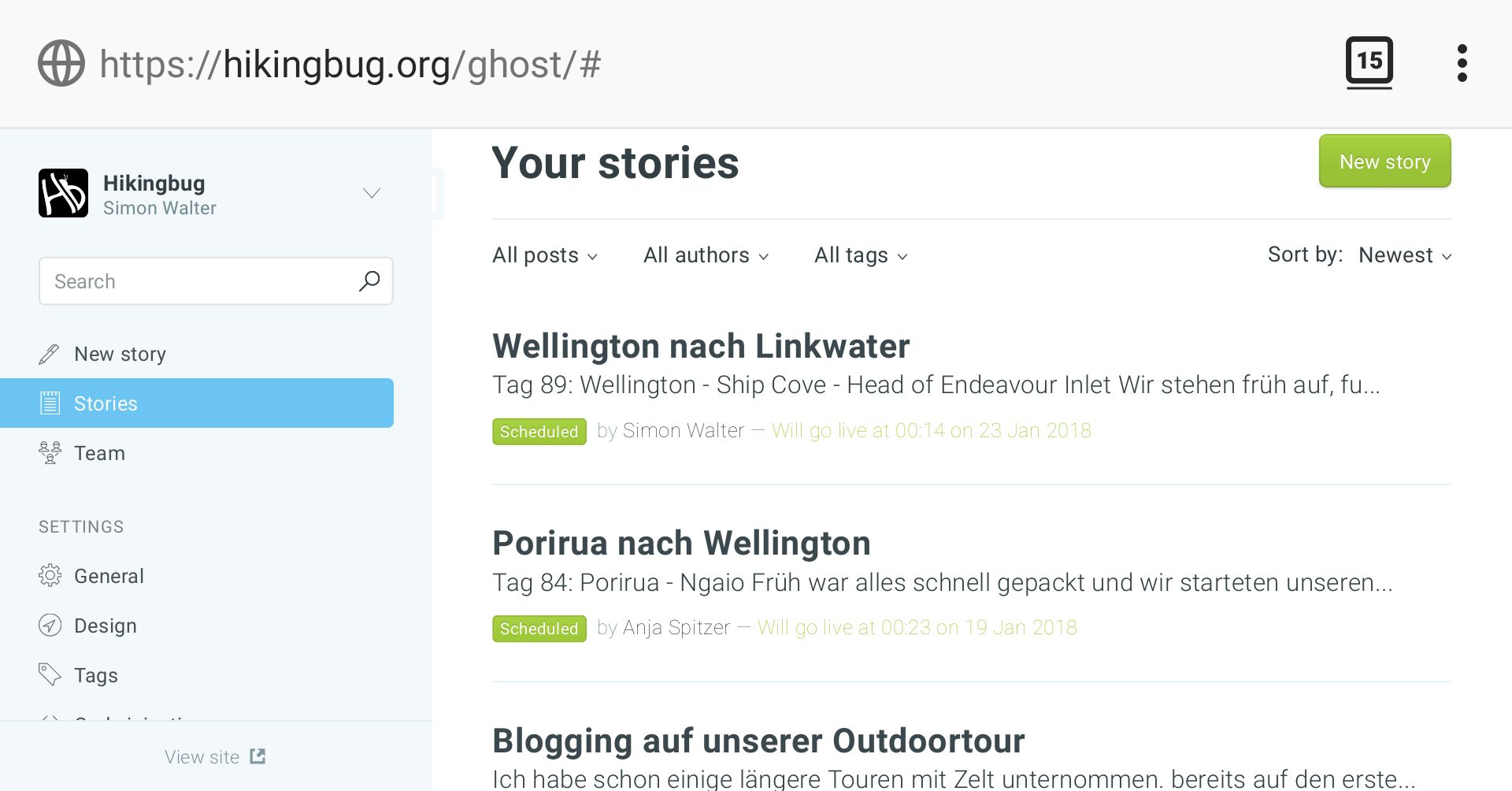 Ghost Admin Ui